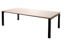 Vergadertafel dikke poot recht, 240 x 120 cm