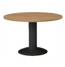 Vergadertafel Manager line rond ø120 cm met trompetvoet
